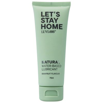 Luvloob Lets Stay Home Water Based 75ml Lubricant Kiwifruit