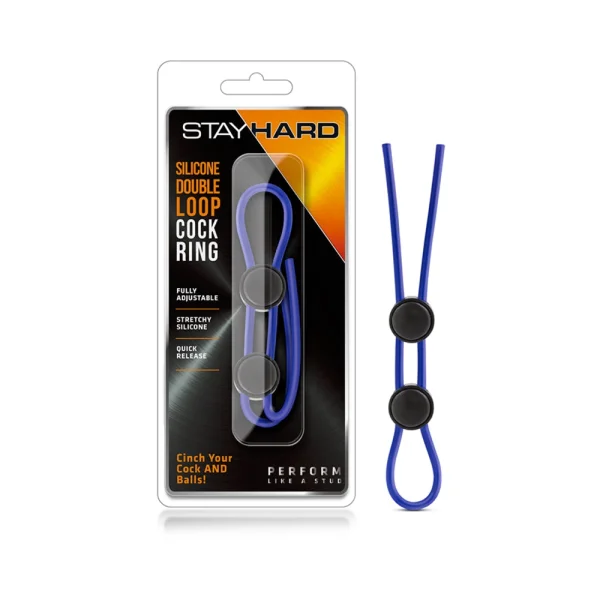 Stay Hard Silicone Double Loop Cock Ring