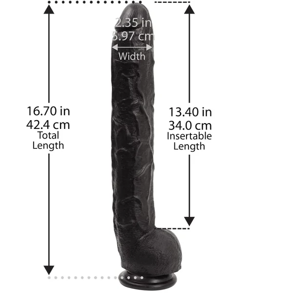 Dick Rambone Cock 17" XL Dildo in Ivory — image 18 of 18