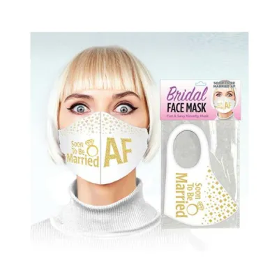 Soon To Be Married Af Glitter Mask