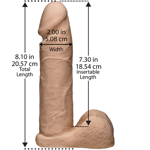 Vac-U-Lock 8" Realistic Cock
