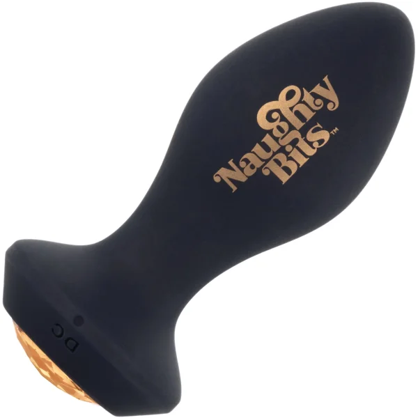 Naughty Bits Shake Your Ass Silicone Rechargeable Petite Vibrating Butt Plug By CalExotics