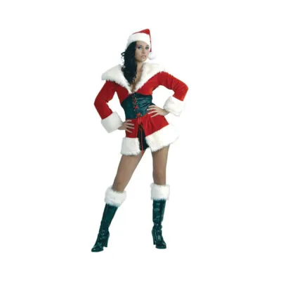 Short N Sweet Santa Costume Female M L
