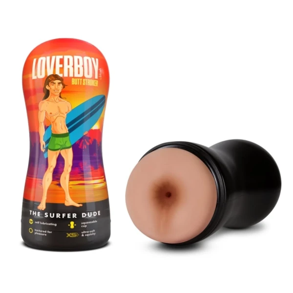 Blush - Loverboy - The Surfer Dude - Self Lubricating Stroker - Beige