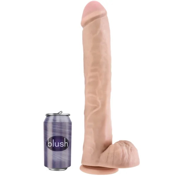 Au Naturel Daddy 14 Inch Sensa Feel Dual Density Dildo By Blush - Vanilla