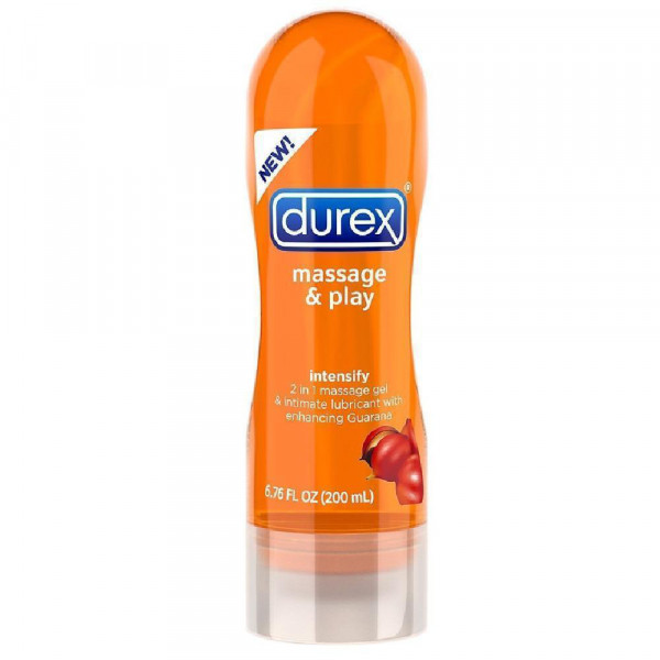 Durex Massage & Play Intensify 2-in-1 Guarana Water-Based Lube | 6.7oz