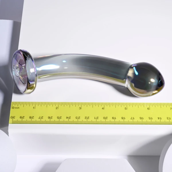 Playboy Pleasure Jewels King G-Spot & P-Spot Glass Dildo