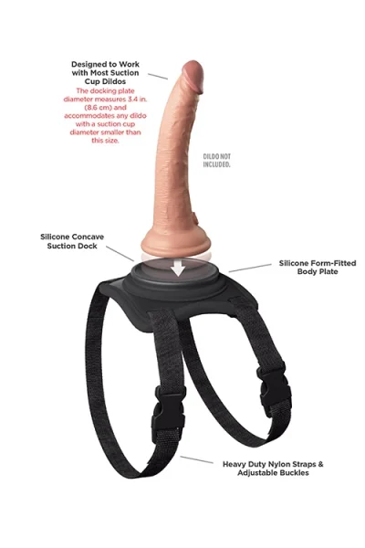 Body Dock Lap Strap Leg Harness with Strap On Docking Plate