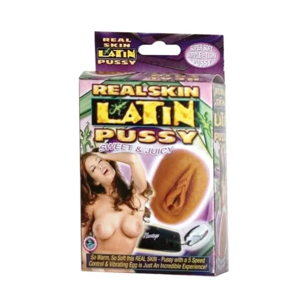 Real Skin Vibrating Latin Pussy Masturbator