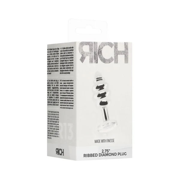 Rich Ribbed Diamond Plug  2.75 Inch — image 6 of 10