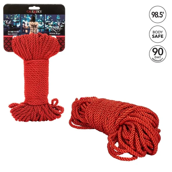 BDSM Bondage Shibari Red Rope 30m/ 98.5ft — image 15 of 18