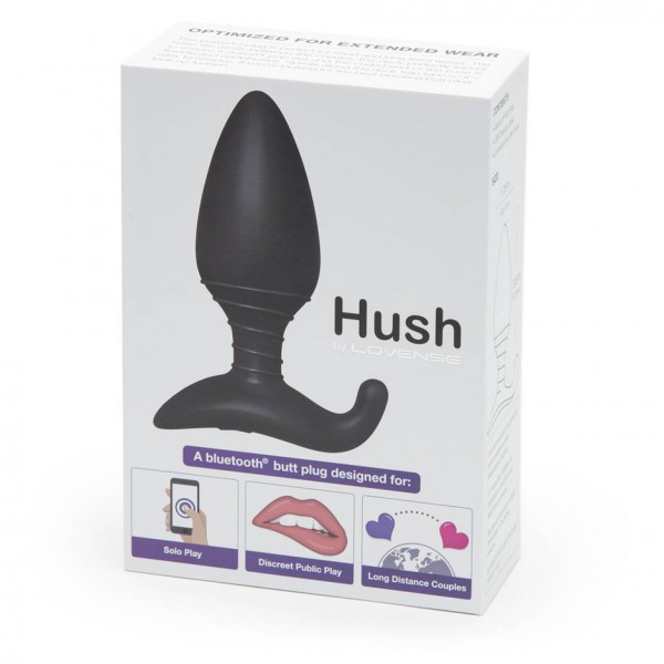 Lovense Hush App Controlled Vibrating Butt Plug 4 Inch
