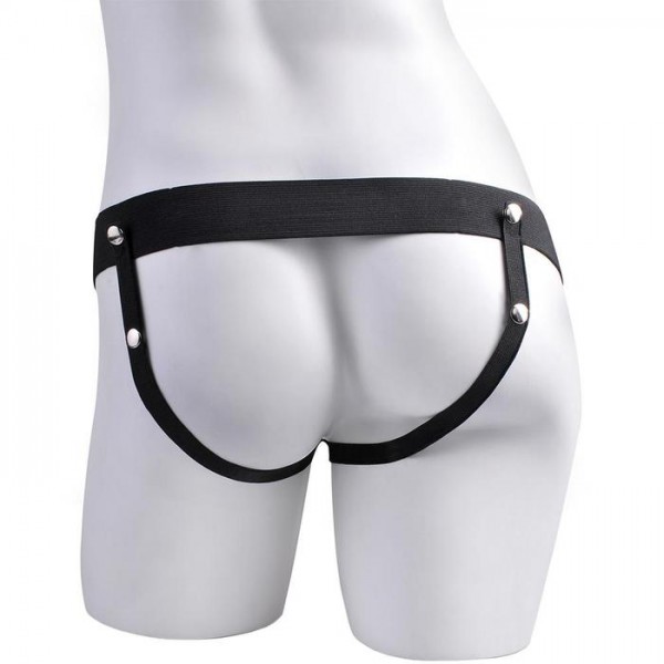 Fetish Fantasy 6" Hollow Vibrating Strap-On with Remote