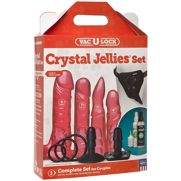 Vac-U-Lock Crystal Jellies Set - Pink