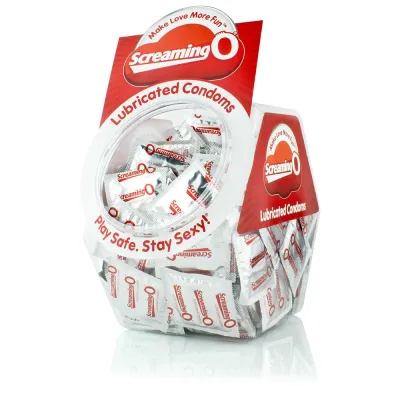 Screaming O Condoms Lubricated 144 Count Bowl