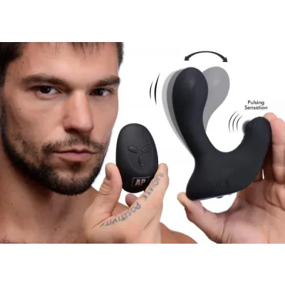 10x P pulse Taint Tapping Silicone Prostate Stimulator With Remote