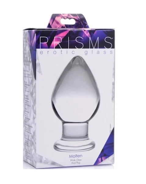 Molten Wide Glass Butt Plug