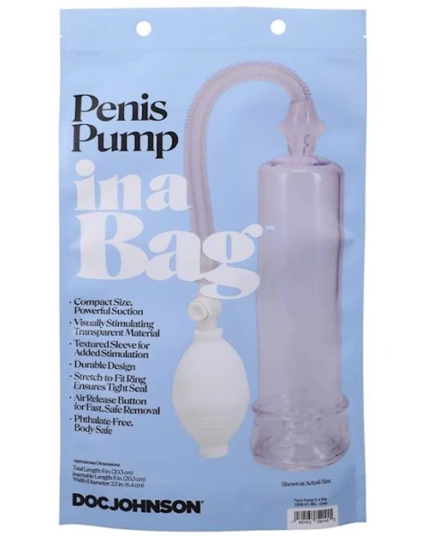 Penis Pump in a Bag - Clear
