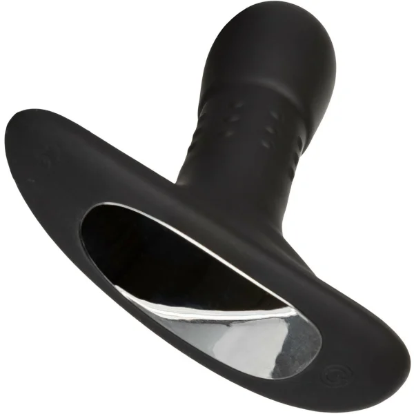 Eclipse Beaded Probe Silicone Vibrating Anal Probe by CalExotics - Black