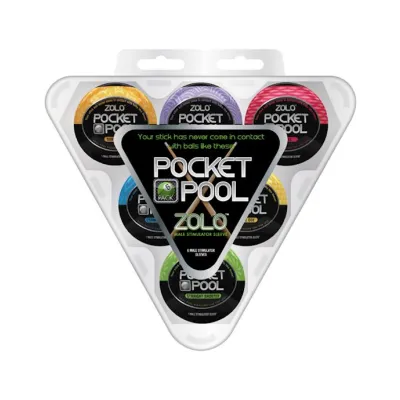 Zolo Pocket Pool 6 pack Clear