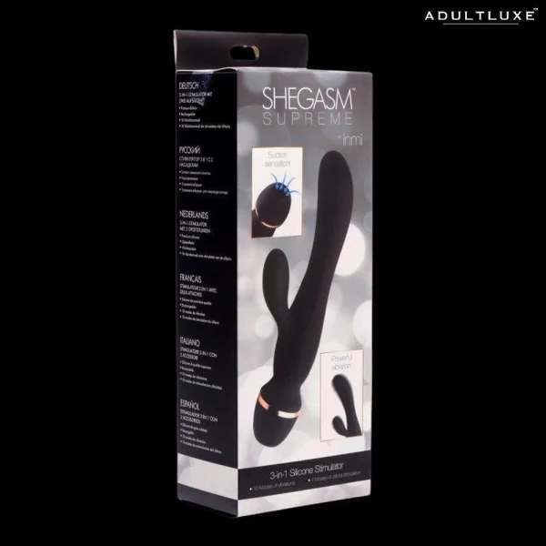Inmi Shegasm Supreme 3-in-1 Silicone Stimulator