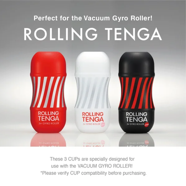 Tenga Vacuum Gyro Roller Rechargeable Penis Masturbation System With Rotation & Suction