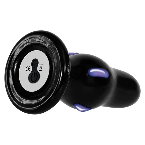 Adam & Eve Rear Rocker Vibrating Glass Anal Plug