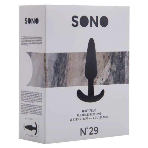 Sono n29 Butt Plug Prostate Stimulator Unisex Anal Ass Black 5" — image 4 of 4
