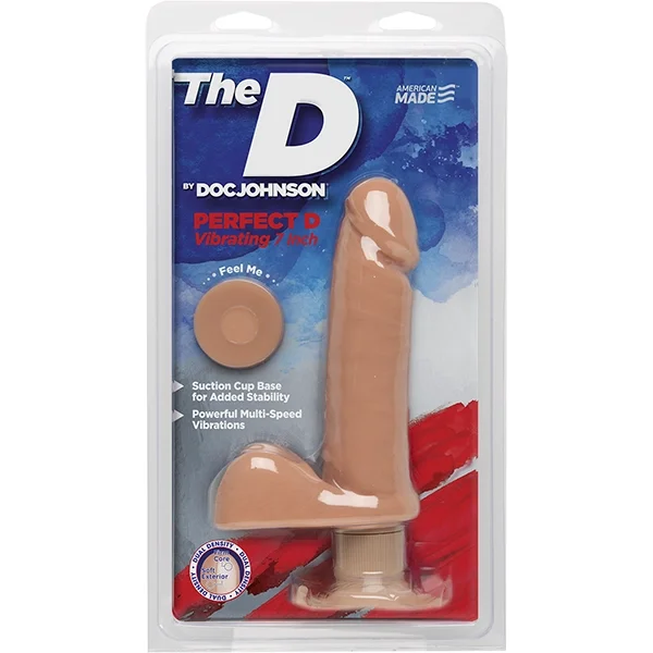 The D 7 inch Vibrating Perfect D - Caramel