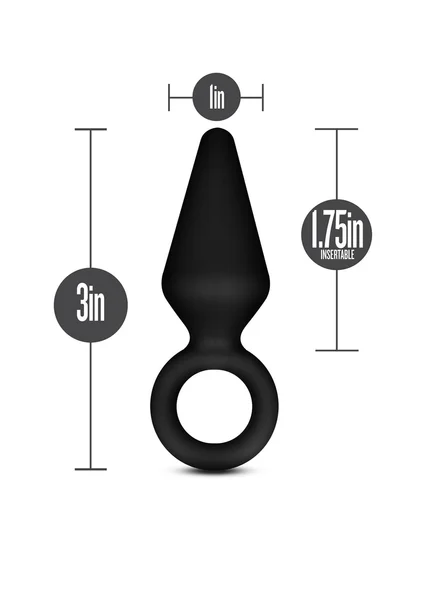 Anal Adventures Platinum - Silicone Loop Plug - Small — image 11 of 13