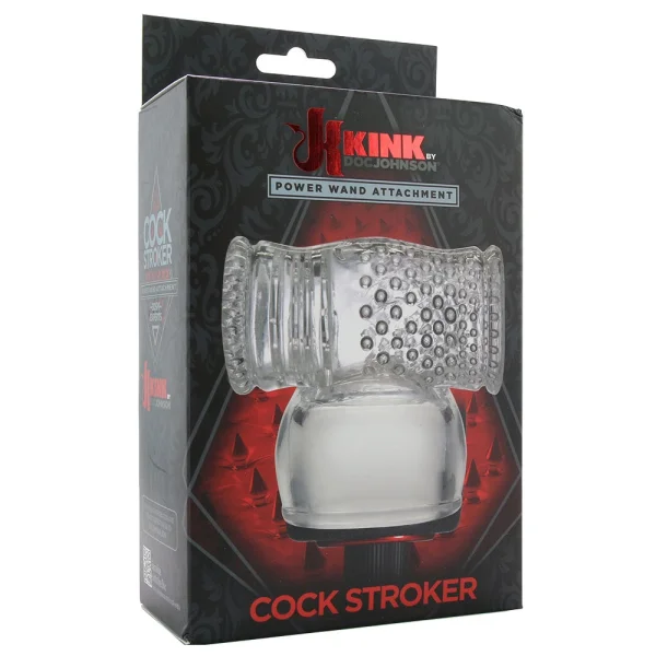Kink Wand Cock Stroker Attach. - Clear