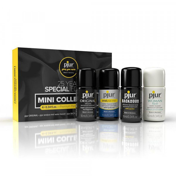 Pjur Mini Collection of Assorted Lubricants | 4-Pack of 0.34ml each (1oz)