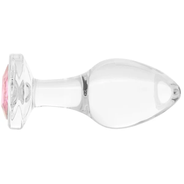 Booty Sparks Pink Gem Glass Anal Plug