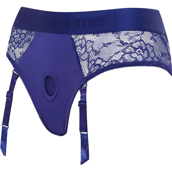 Strap-on-Me Royal Blue Lingerie Diva Strap-On Harness - X-Large