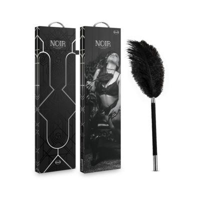Noir Soft Feather Tickler Black