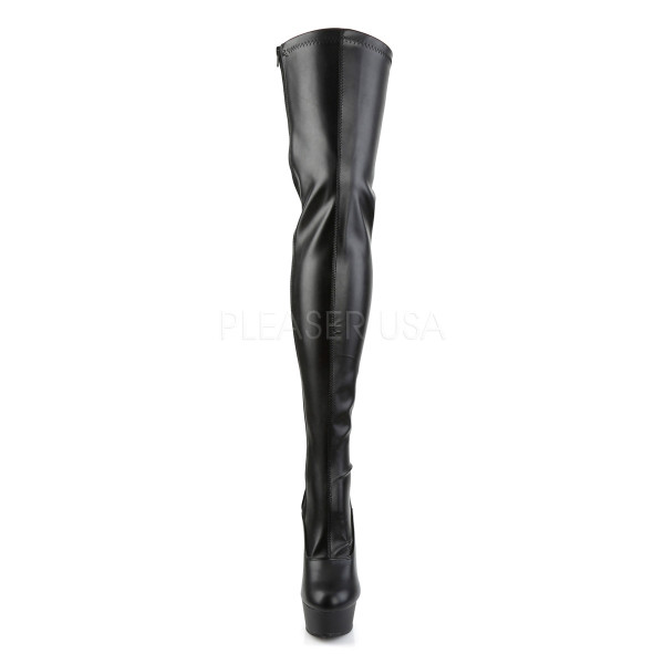 DELIGHT-3063 - 6" Back Lace PF Thigh Boot, Side Zip — image 10 of 16