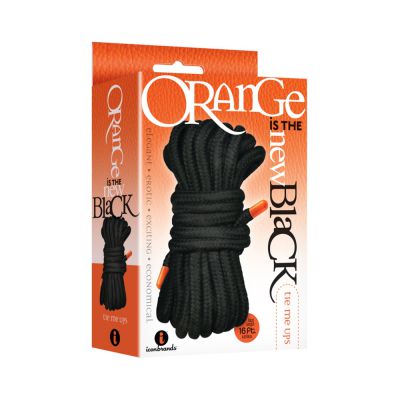 The 9 s Orange Is The New Black Tie Me Ups Cotton nylon Blend Bondage Rope Black With Orange Aigl