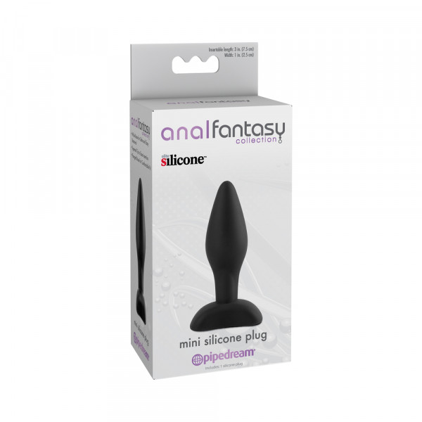 Anal Fantasy Mini Silicone Plug Black — image 6 of 12