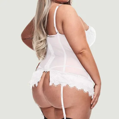 Baci Bustier and G String White