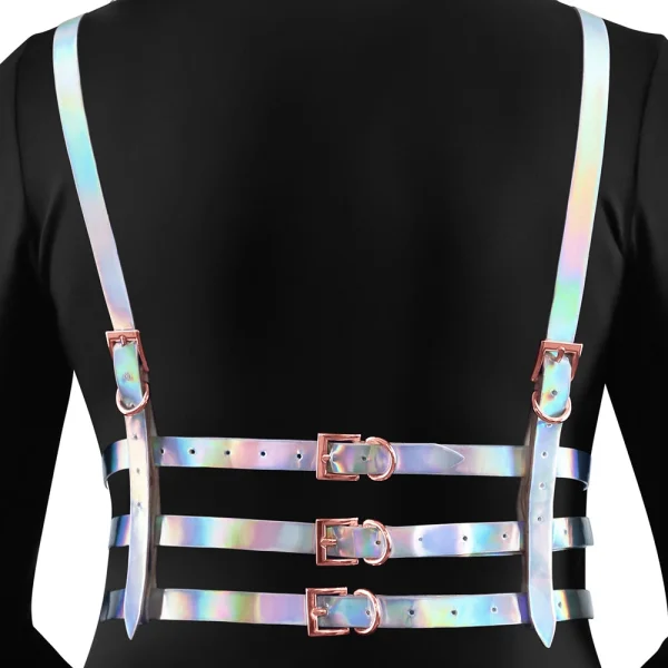 Cosmo Bewitch Chest Harness Small / Medium - Rainbow