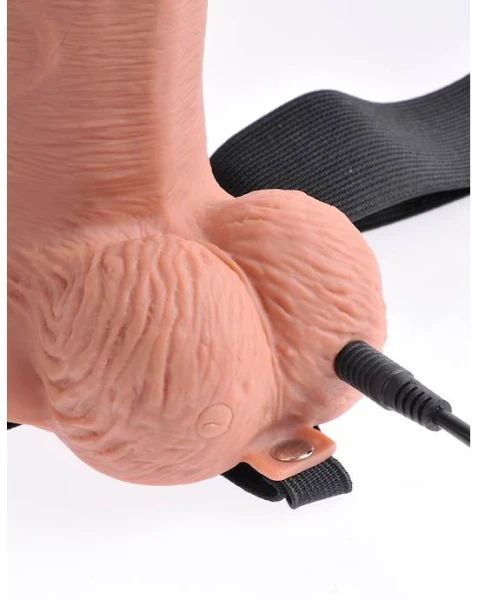 Fetish Fantasy 10 Inch Hollow Rechargeable Strap-on Remote  - 10 Inch