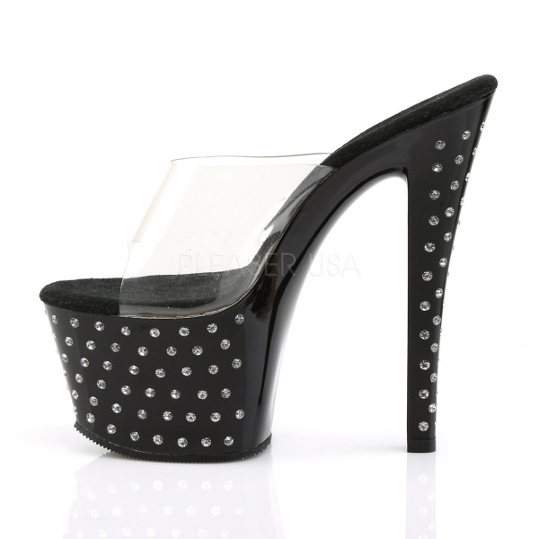 STARDUST-701 - 7" Rhinestone Studded Platform Slide — image 11 of 12