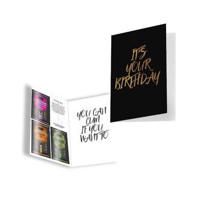 It s Your Birthday Greeting Card Black Gold