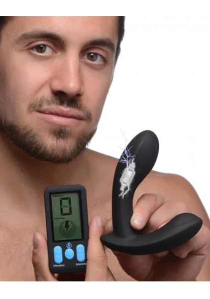 E-Stim Pro Silicone Prostate Vibe with Remote