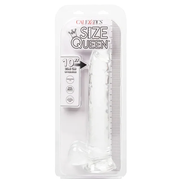 Calexotics Size Queen 10" Dildo Clear — image 11 of 11
