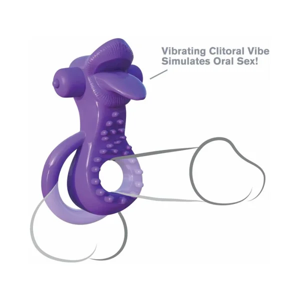 Fantasy C-Ringz Lovely Licks Couples Ring Purple