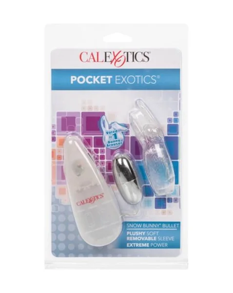 Pocket Exotics Snow Bunny Bullet - Clear