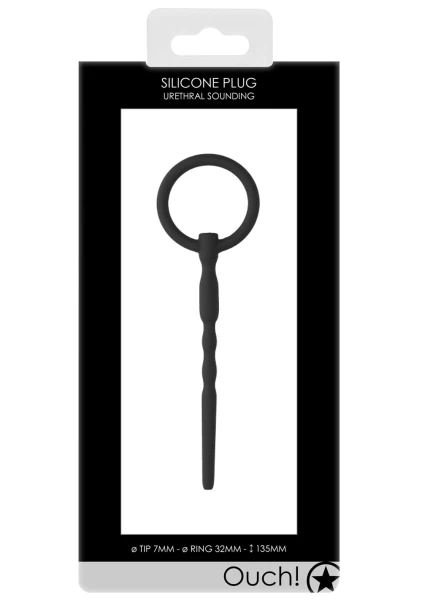 Silicone Urethral Sounding Plug - 7mm/32mm/135mm