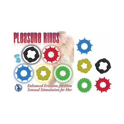 Pleasure Rings 5 Assorted Colors