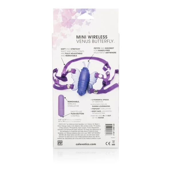 Micro Wireless Venus Butterfly Stimulator - Purple